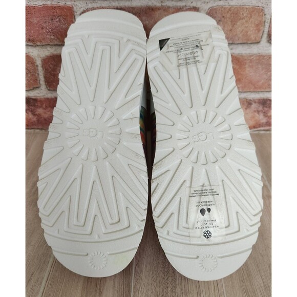 Ugg Rain Boots Women's Size 8 Classic Clear Mini Pixelate Rainbow Zebra Stripes - Picture 5 of 11